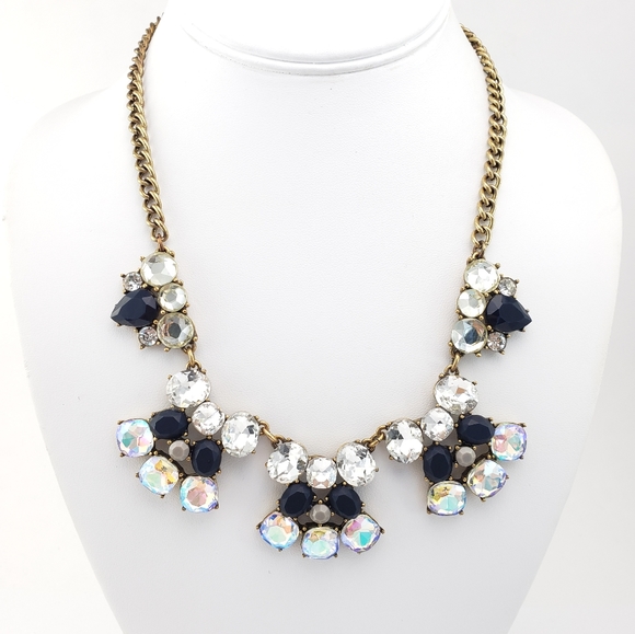 J. Crew Jewelry - J. Crew Statement Necklace Aurora Borealis Stones